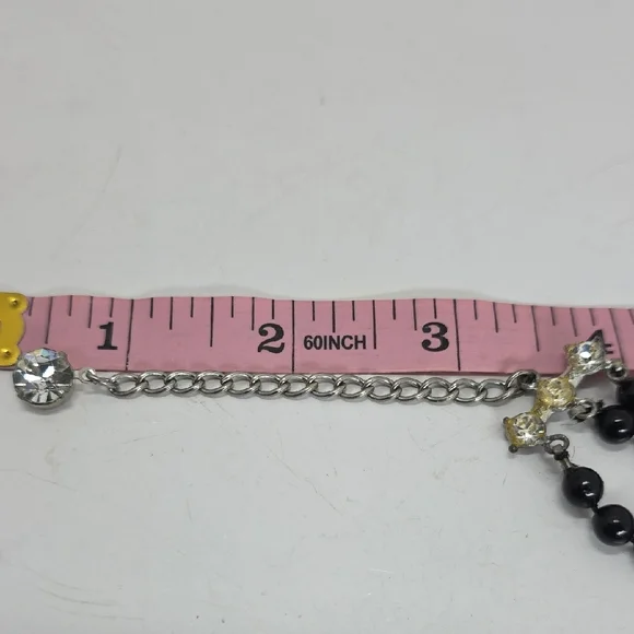 Vintage America Black and Silver Necklace - Picture 5 of 7